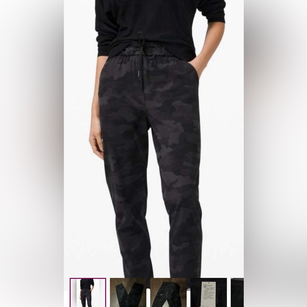 Women's Lululemon Black and gray Camo Jogger Pants